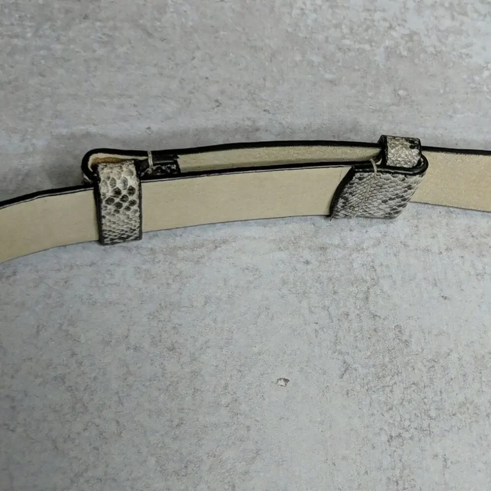 Chico's Adjustable Snakeskin Belt - Size M/L - EUC